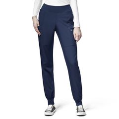 Ιατρικό Παντελόνι Γυναικείο W123 Comfort Waist Jogger Navy Blue