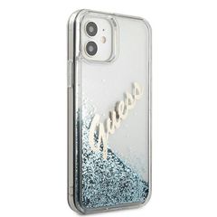 Guess GUHCP12SGLVSBL iPhone 12 mini 5.4" blue/blue hardcase Glitter Vintage Script-thumb-3
