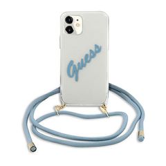 Guess GUHCP12SCRTVSBL iPhone 12 mini 5.4" blue/blue hardcase Script Vintage-thumb-1
