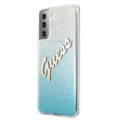 Guess GUHCS21MPCUGLSBL S21+ G996 blue/blue hardcase Glitter Gradient Script-thumb-1