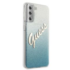 Guess GUHCS21MPCUGLSBL S21+ G996 blue/blue hardcase Glitter Gradient Script-thumb-3