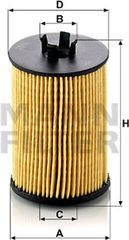 MANN-FILTER Φίλτρο Λαδιού - Hu 612/1 X