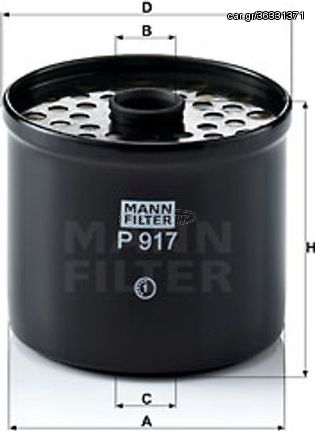 MANN-FILTER Φίλτρο Καυσίμου - P 917 X