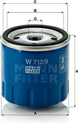 MANN-FILTER Φίλτρο Λαδιού - W 712/9