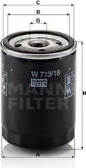 MANN-FILTER Φίλτρο Λαδιού - W 713/18