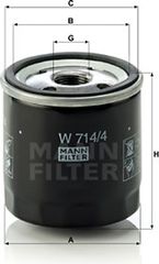 MANN-FILTER Φίλτρο Λαδιού - W 714/4