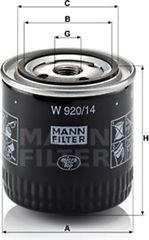 MANN-FILTER Φίλτρο Λαδιού - W 920/14