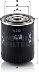 MANN-FILTER Φίλτρο Λαδιού - W 930/11