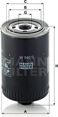 MANN-FILTER Υδραυλ. φίλτρο, αυτόμ. κιβ. ταχυτ. - W 940/5