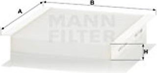 MANN-FILTER Φίλτρο, Αέρας Εσωτερικού Χώρου - Cu 2454
