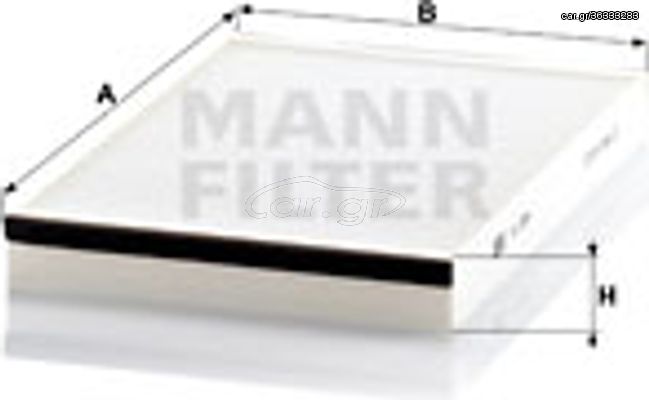 MANN-FILTER Φίλτρο, Αέρας Εσωτερικού Χώρου - Cu 3054