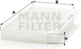 MANN-FILTER Φίλτρο, Αέρας Εσωτερικού Χώρου - Cu 3337