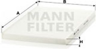 MANN-FILTER Φίλτρο, Αέρας Εσωτερικού Χώρου - Cu 3562