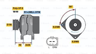 Bosch Γεννήτρια - 0 124 325 001