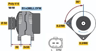 Bosch Γεννήτρια - 0 124 325 013