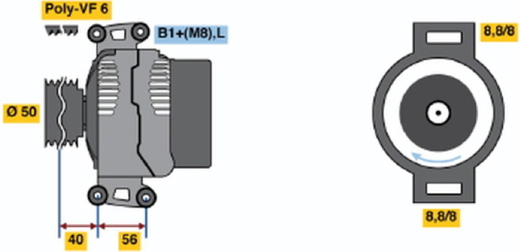 Bosch Γεννήτρια - 0 124 325 093