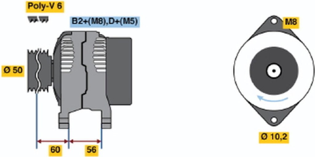Bosch Γεννήτρια - 0 124 515 086