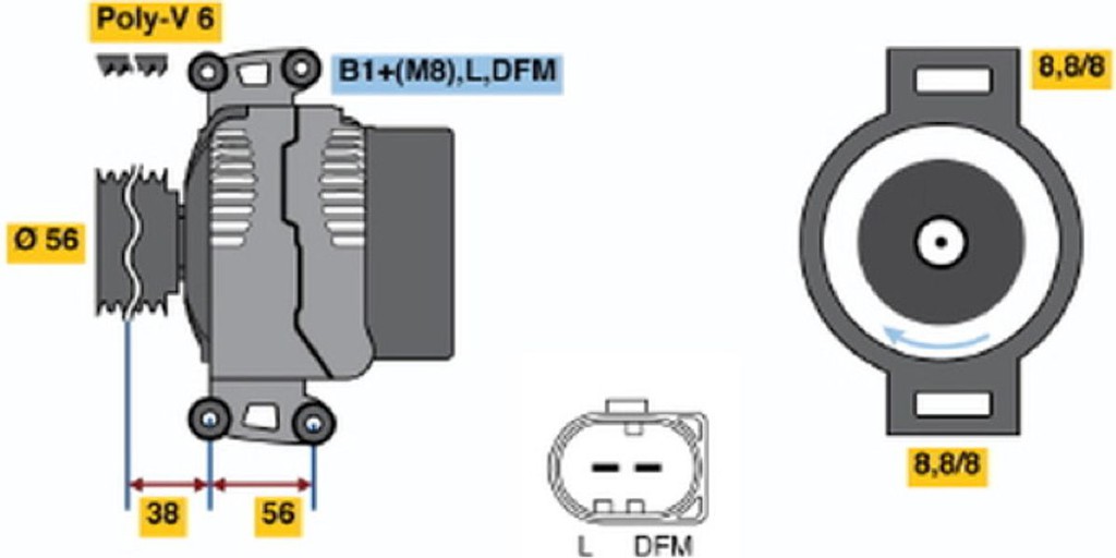 Bosch Γεννήτρια - 0 124 525 088