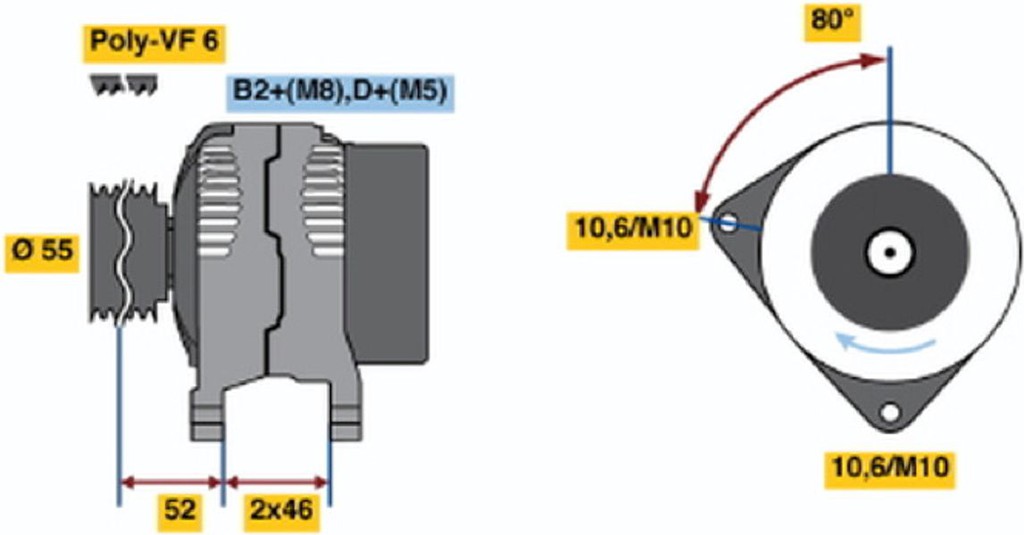 Bosch Γεννήτρια - 0 124 615 027