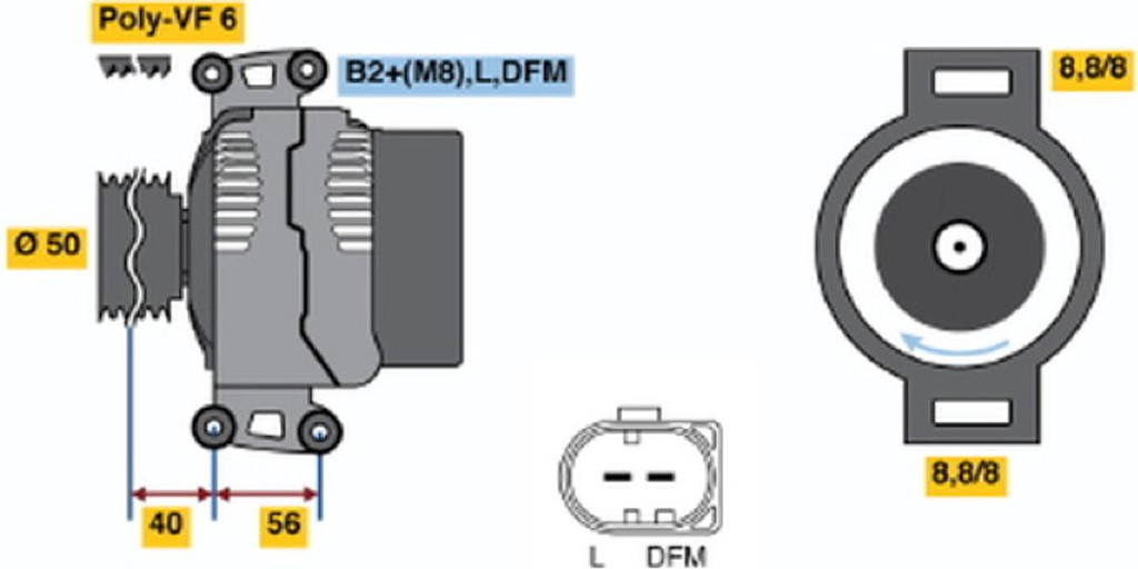 Bosch Γεννήτρια - 0 124 625 019