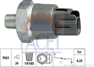 Facet Διακόπτης Πίεσης Λαδιού - 7.0114