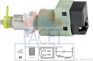 Facet Διακόπτης Των Φώτων Φρένων - 7.1107