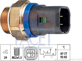 Facet Θερμικός διακόπτης, Βεντιλατέρ Ψυγείου - 7.5647
