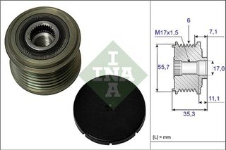Ina Ελεύθερη Περιστροφή Γεννήτριας - 535 0037 10