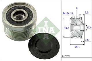 Ina Ελεύθερη Περιστροφή Γεννήτριας - 535 0134 10