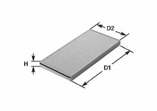Clean FILTERS/FILTER Interior AIR/CLEAN Filters NC2020 Φιλτρο Αερα Καμπινας Clean Filters Φιλτρο AC-NISSAN-TIIDA-07-