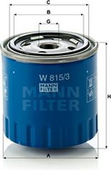 MANN-FILTER Φίλτρο Λαδιού - W 815/3