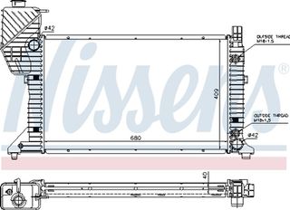 Nissens Ψυγείο, Ψύξη Κινητήρα - 62686A