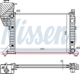 Nissens Ψυγείο, Ψύξη Κινητήρα - 62687A