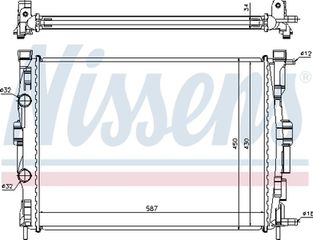 Nissens Ψυγείο, Ψύξη Κινητήρα - 63769