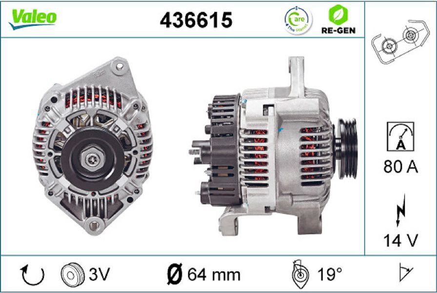 Valeo Γεννήτρια - 436615