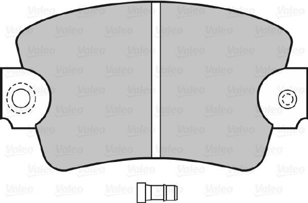 Valeo Σετ τακάκια, Δισκόφρενα - 598366