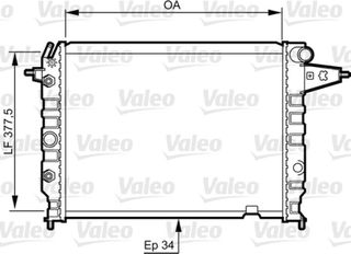 Valeo Ψυγείο, Ψύξη Κινητήρα - 730395