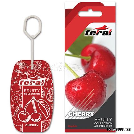 Αρωματικό Αυτοκινήτου Κρεμαστό Feral Fruity Collection Κεράσι