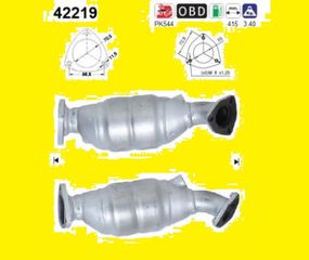 ΚΑΤΑΛΥΤΗΣ SKODA SUPERB 1.8/2.0cc 2001-2008   KARALOIZOS exhaust