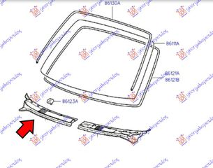 Δεξια Τροπετο Υαλοκαθαριστηρων (ΠΛΑΣΤΙΚΟ ΚΟΜΜΑΤΙ) Hyundai Atos 97-00