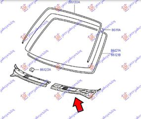 Αριστερα Τροπετο Υαλοκαθαριστηρων (ΠΛΑΣΤΙΚΟ ΚΟΜΜΑΤΙ) Hyundai Atos 97-00