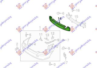 Αντιθορυβικο ΠΡΟΦΥΛ. Πισω 4Π Kia Rio 02-05 - 096405000