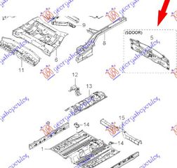 Ποδια Πισω 5Π Kia Rio 02-05 - 096402080