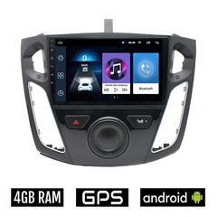 FORD FOCUS 2011 - 2018 Android οθόνη αυτοκίνητου 4GB με GPS WI-FI (ηχοσύστημα αφής 9" ιντσών OEM Youtube Playstore MP3 USB Radio Bluetooth Mirrorlink εργοστασιακή, 4x60W, AUX) FO356-4GB