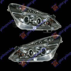 Φανος Εμπρος Σετ Eagle Eyes Χρωμιο -11 Opel Corsa D 06-15
