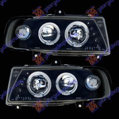 Φανος Εμπ Σετ Eagle Eyes Μαυρο Seat Ibiza 95-97