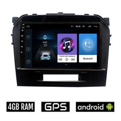 SUZUKI GRAND VITARA (μετά το 2016) Android οθόνη αυτοκίνητου 4GB με GPS WI-FI (ηχοσύστημα αφής 9" ιντσών OEM Youtube Playstore MP3 USB Radio Bluetooth Mirrorlink εργοστασιακή, AUX, 4x60W) SUZ37-4GB