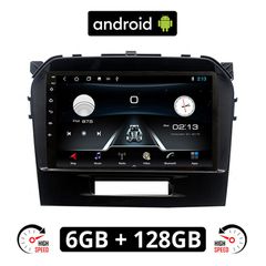 SUZUKI GRAND VITARA (μετά το 2016) Android οθόνη αυτοκίνητου 6GB με GPS WI-FI (ηχοσύστημα αφής 9" ιντσών OEM Youtube Playstore MP3 USB Radio Bluetooth Mirrorlink εργοστασιακή, AUX, 4x60W) SUZ37-6GB