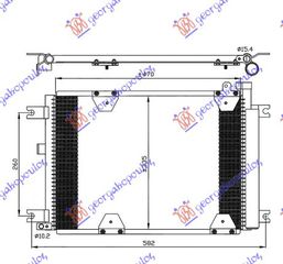 Ψυγειο A/C 1.6-2.0-2.5cc (47,5x33x1.8) Suzuki Grand Vitara 99-05 - 010806400
