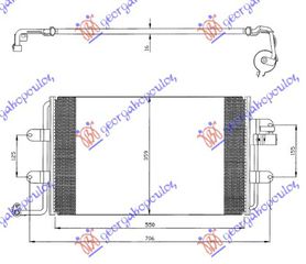 Ψυγειο A/C 1.6-1.8-2.0ΒΕΝ-1.9TDI (54x36) Vw New Beetle 98-11 - 013806400
